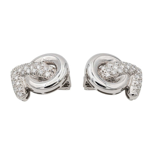 Boucles d'oreilles Boucles d'oreilles Clip Or blanc Diamant 58 Facettes 3662241RV