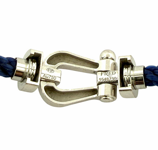 Bracelet Bracelet Fred force 10 en or blanc 18 carats 58 Facettes