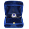Bague 55 Bague en or blanc avec tanzanite et diamants 58 Facettes