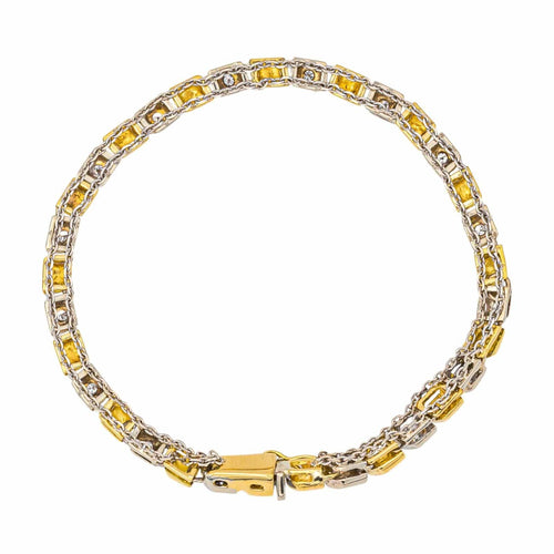 Bracelet Bracelet Or jaune, Or blanc Diamant 58 Facettes 4061202CN