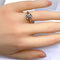 Bague 47 Bague solitaire en or blanc 18 carats et diamant 0,10 carat 58 Facettes AB537