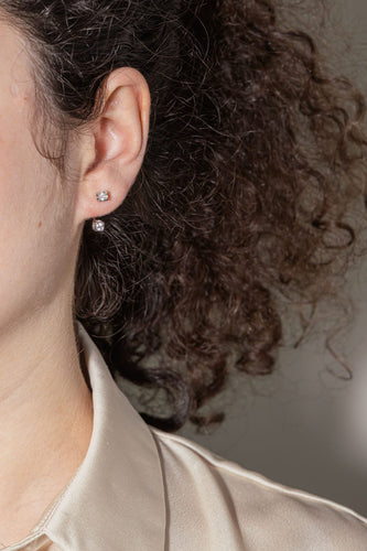 Boucles d'oreilles Dinh Van Boucles d'oreilles Cube Or blanc Diamant 58 Facettes 3946312RV