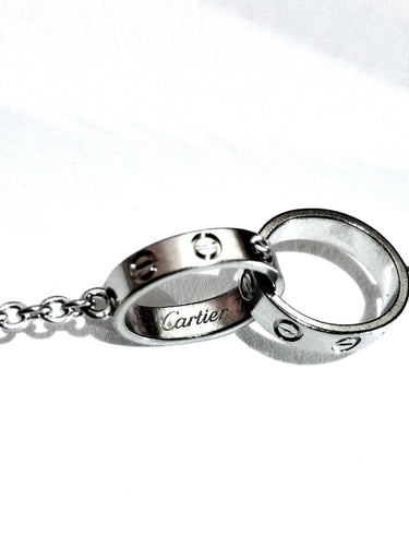 Collier Cartier - Collier Love en or gris 58 Facettes