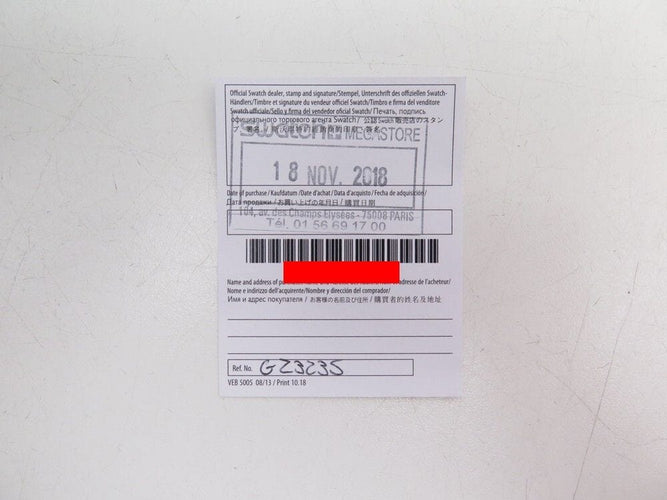 Montre Montre SWATCH MIC Damien Hirst édition limitée 1999 ex gz323s 34 mm 58 Facettes 268368