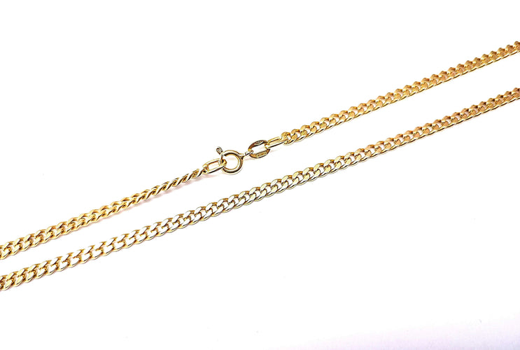 Collier Chaîne sautoir 74 cm or jaune 58 Facettes CH.saut.gour-607
