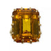 Bague 47 Bague or jaune citrine 58 Facettes 330066965