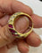 Bague 57 Bague or jaune, rubis, diamants 58 Facettes