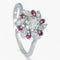 Bague Bague en or 14 carats – Diamant 0,18 ct et rubis 0,06 ct 58 Facettes AN86