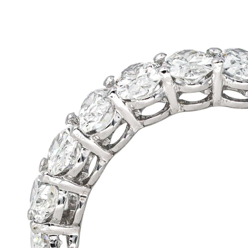 Bague 54 Bague Alliance américaine Or blanc Diamant 58 Facettes 4445897CN