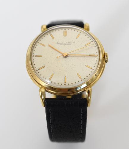 Montre homme IWC Schaffhausen, or jaune 18 carats, calibre 89, vers 1970 58 Facettes IWC-200
