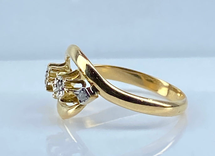 Bague 55 Bague en or et diamants 58 Facettes AB585