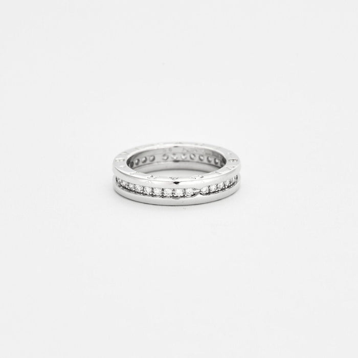 Bague 51 BULGARI - Bague B.Zero1 or blanc diamants 58 Facettes 111