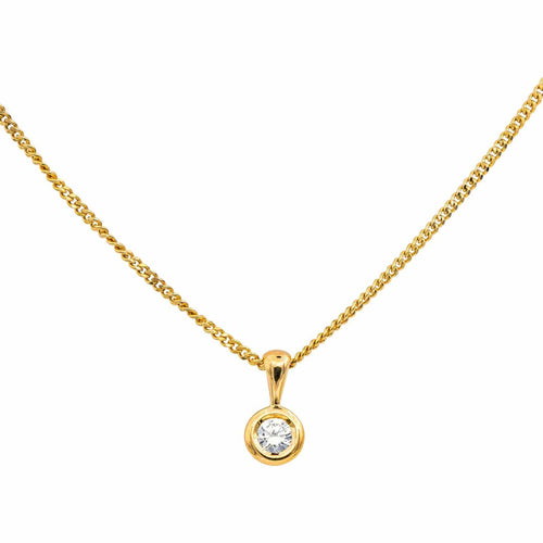 Collier Collier Solitaire Or jaune Diamant 58 Facettes 4836935CN