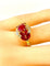 Bague 53 Bague en or jaune en rubis et diamants 58 Facettes AB607
