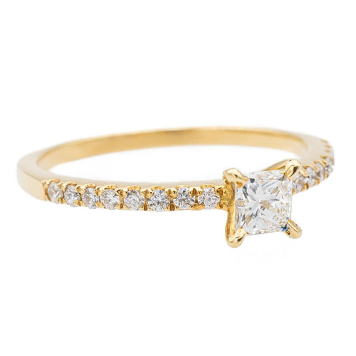 Bague 53 Bague Solitaire Or jaune Diamant 58 Facettes 578721RV