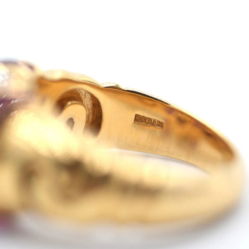 Bague Bague Bulgari Gancio en or jaune avec diamants 58 Facettes 14549