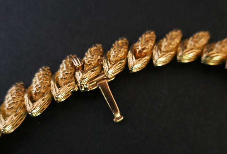 Collier André VASSORT - Collier Diamants, Or Jaune et Platine 58 Facettes B92-05