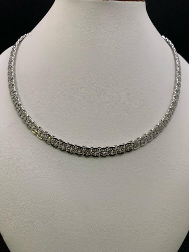 Collier Collier vintage en or blanc 58 Facettes