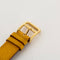 Montre Orange/acier HERMES - Medor Swift - Cuir et plaqué or 58 Facettes