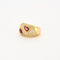Bague 54 Bague or jaune deux rubis poire etdiamants 58 Facettes