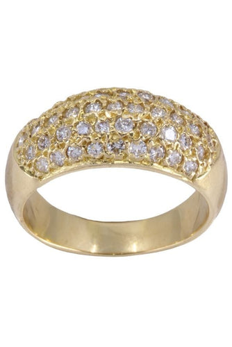 Bague 57 BAGUE JONC PAVAGE DIAMANTS 58 Facettes 082931
