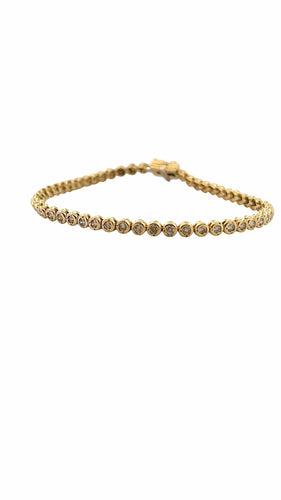 Bracelet Bracelet Tennis or jaune et diamants 58 Facettes