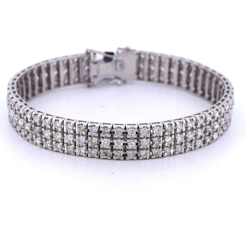 Bracelet Bracelet en or blanc 18 carats - 30 g 58 Facettes