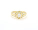 Bague Bague en or jaune avec un diamant central de 0,55 ct et des diamants d'accompagnement 58 Facettes 12477