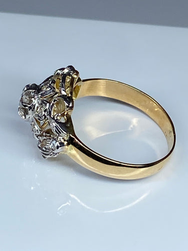 Bague 50 Bague Napoléon III en Or jaune & Diamants 58 Facettes
