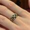 Bague 57 Bague en or jaune et saphirs 58 Facettes 33376
