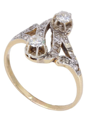 TOI ET MOI Diamants Art-Nouveau 58 Facettes 083651