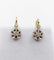 Boucles d'oreilles Dormeuses or jaune, diamants taille ancienne et diamant taille rose (circa 1900) 58 Facettes A05647