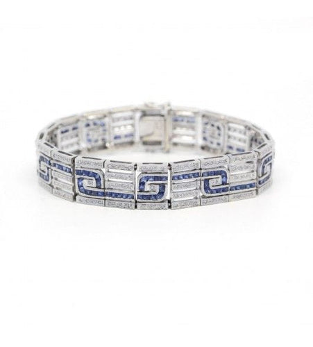 Bracelet Bracelet - Or, Saphirs & Diamants 58 Facettes 190328R