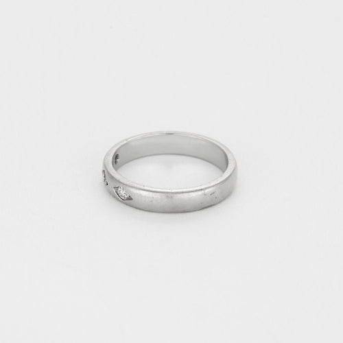 Bague Allliance en or gris 14K diamants 58 Facettes LAV16964