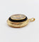 Pendentif Pendentif porte photo antique or rose 18k miniature demoiselle et onyx (circa 1900) 58 Facettes A05940