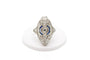 Bague 53 Bague 1930 marquise platine et diamants 58 Facettes 250309