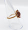 Bague 54.5 Bague marguerite vintage or rose et grenats 58 Facettes A05833