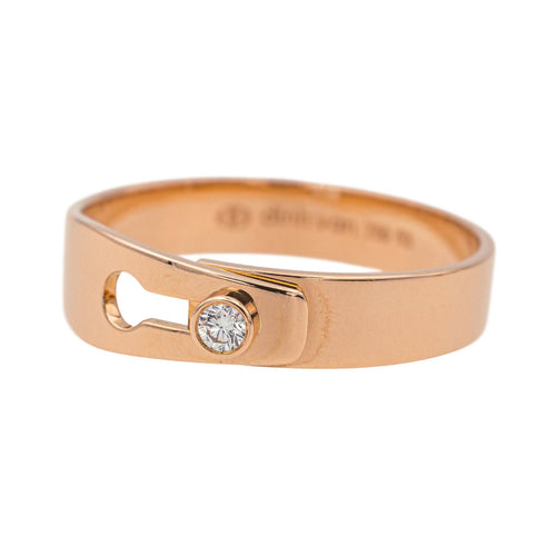 Bague 53 Dinh Van Bague Serrure Or rose Diamant 58 Facettes 4098673RV
