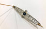 Broche Broche ancienne platine saphir et diamants 58 Facettes