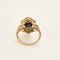 Bague 52 Bague en or jaune, or blanc, diamants et saphir 58 Facettes B240714