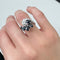 Bague Bague contraire avec diamants et saphirs 58 Facettes 35139