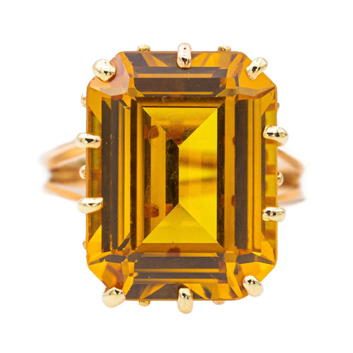Bague 57 Bague  Or rose Citrine 58 Facettes 3257409RV