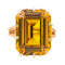 Bague 57 Bague  Or rose Citrine 58 Facettes 3257409RV