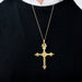 Pendentif Croix jeannette or jaune 58 Facettes 36604493