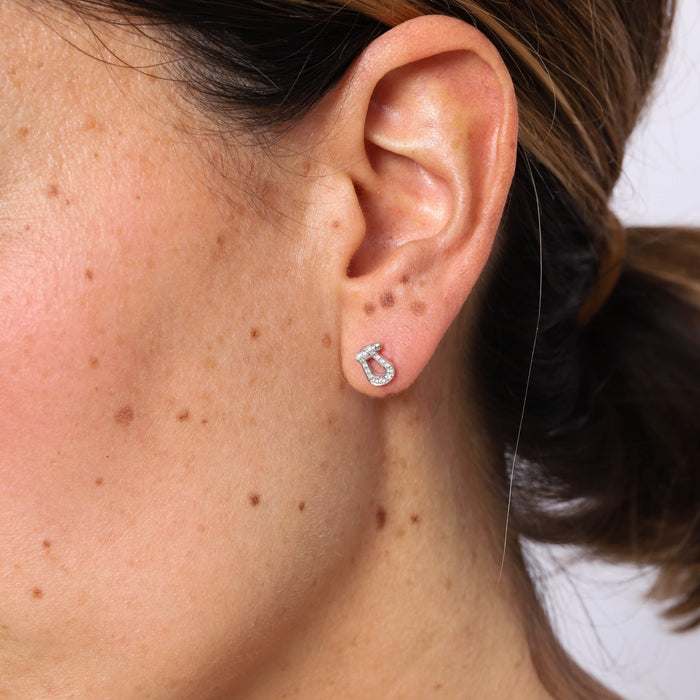 Boucles d'oreilles FRED - Boucles d'oreilles Force 10 PM or blanc et diamants 58 Facettes 99869