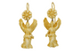 Boucles d'oreilles Boucles d'oreilles antiques en or sculptées en ivoire 58 Facettes 7482