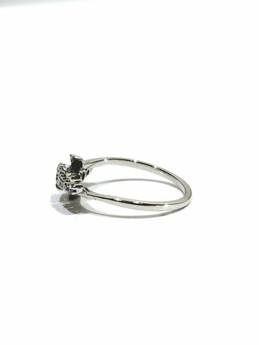 Bague 53.5 Bague en or blanc et diamants 58 Facettes