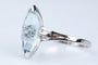 Bague 63 Bague Aigue-Marine 6.43 Carats Or Blanc 18 Carats 58 Facettes BGTOPOC402-107