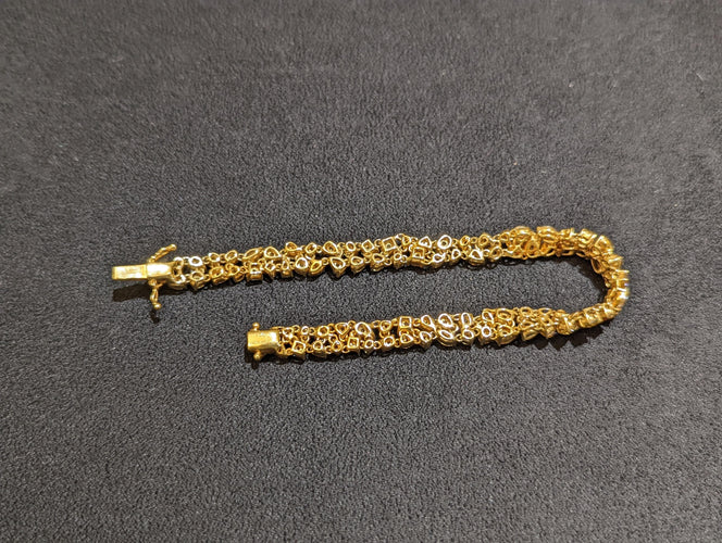 Bracelet Bracelet diamants jaunes 58 Facettes