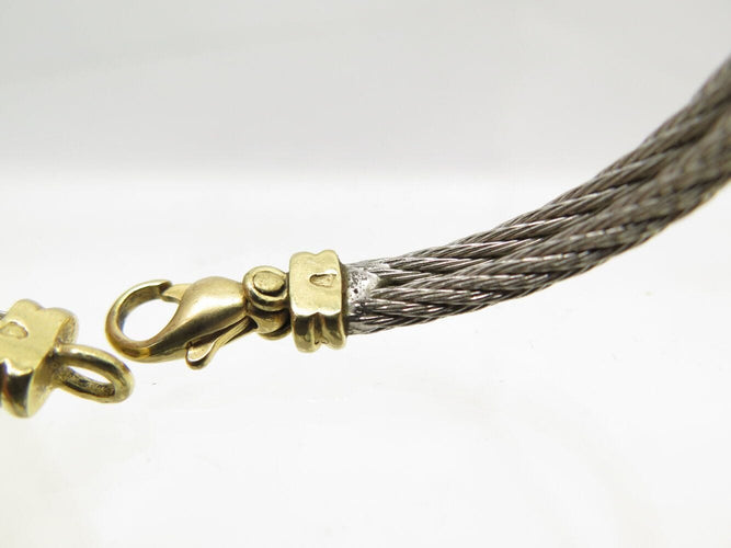 Bracelet vintage bracelet FRED force 10 infinie gm or jaune 18k acier t16.5 58 Facettes 271707